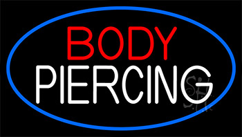 Body Piercing Neon Sign