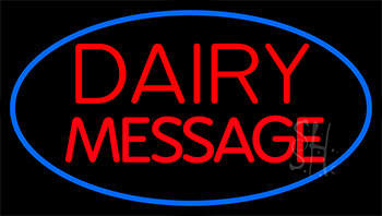 Custom Dairy On Logo Neon Sign