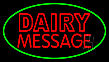 Custom Double Stroke Dairy Neon Sign