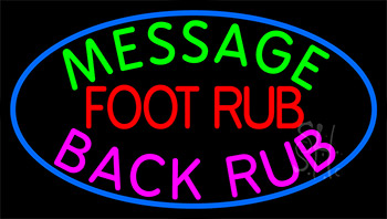 Custom Foot Rub Neon Sign