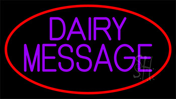 Custom Purple Dairy Neon Sign