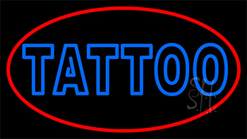 Double Stroke Tattoo Neon Sign