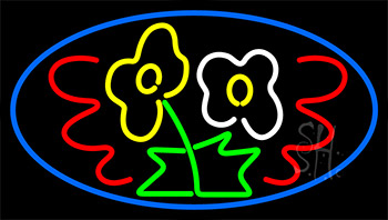 Flower Logo Neon Sign