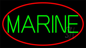 Green Marine Neon Sign