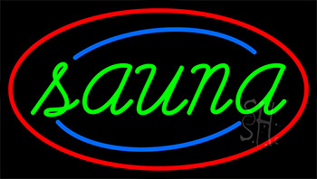 Green Sauna Neon Sign