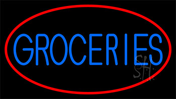 Groceries Neon Sign