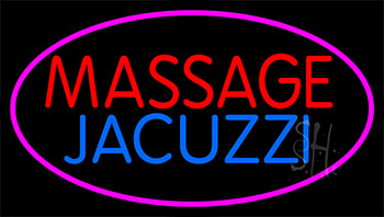 Massage And Jacuzzi Neon Sign
