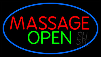 Massage Open Neon Sign