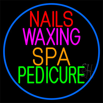 Nails Waxing Spa Pedicure Neon Sign