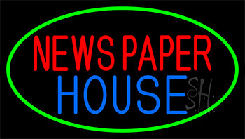 Newspaper House Neon Sign
