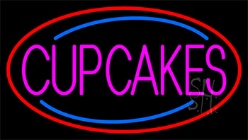 Pink Cupcakes Neon Sign