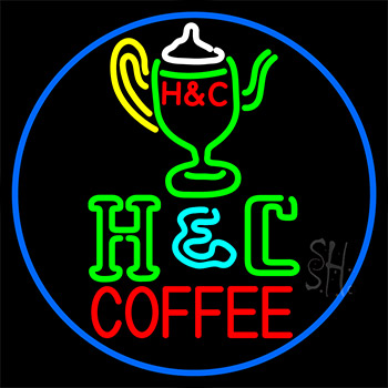 Pouring Hot Coffee In Cup Neon Sign