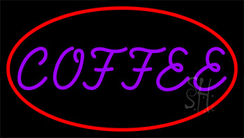 Purple Coffee Neon Sign