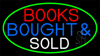 Red Books Bought And Sold Neon Sign