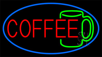 Red Coffee Mug Neon Sign