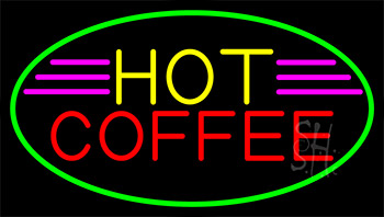 Red Coffee Yellow Neon Sign