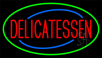 Red Delicatessen Neon Sign