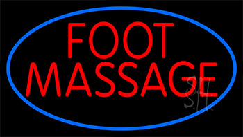 Red Foot Reflexology Neon Sign