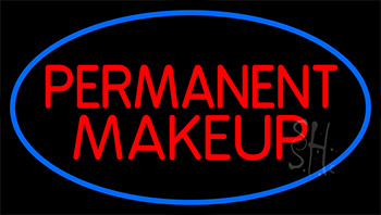 Red Permanent Makeup Neon Sign