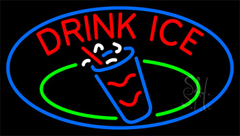 Drink Ice Cold Neon Sign