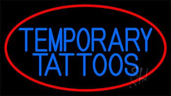 Temporary Tattoos Neon Sign