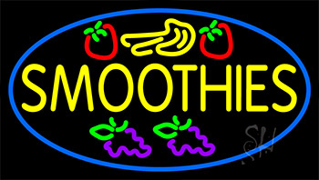Yellow Smoothies Neon Sign