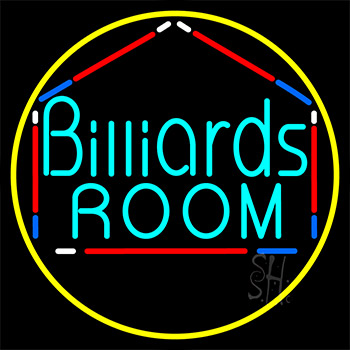 Billiards Room 3 Neon Sign