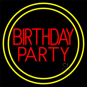 Birthday Party 1 Neon Sign