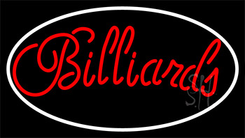 Cursive Letter Billiards 3 Neon Sign