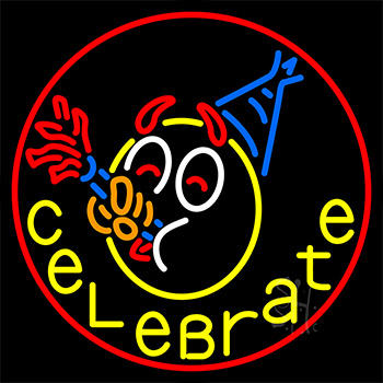 Fire Work Celebrate 4 Neon Sign