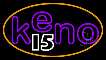 Keno 15 3 Neon Sign