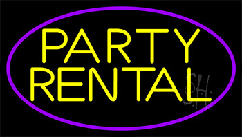 Party Rental 2 Neon Sign