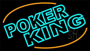 Poker King 4 Neon Sign