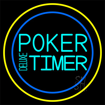 Poker Timer Deluxe Neon Sign