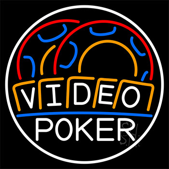 Video Poker 1 Neon Sign