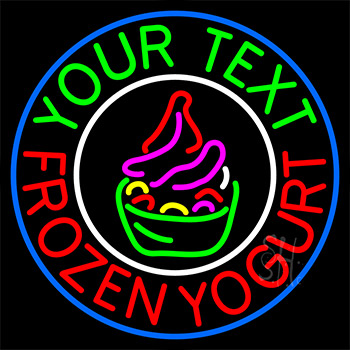 Custom Made Frozen Yogurt Neon Sign