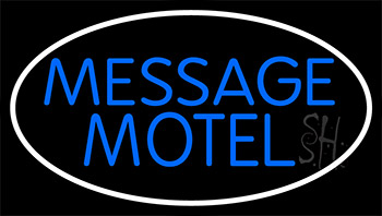 Custom Motel Vacancy Blue Neon Sign