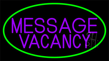 Custom Purple Vacancy Neon Sign