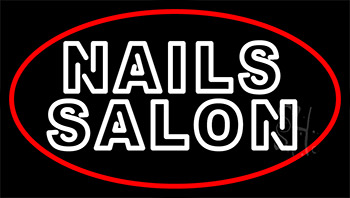 Double Stroke Nail Salon Neon Sign