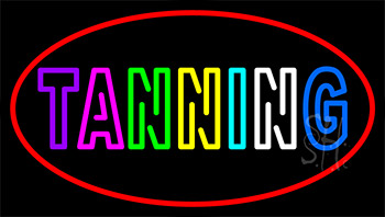 Double Stroke Tanning Neon Sign