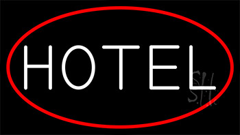 White Hotel Neon Sign