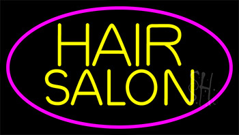 Yellow Hair Salon Neon Sign