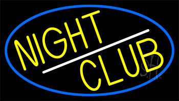 Yellow Night Club Neon Sign