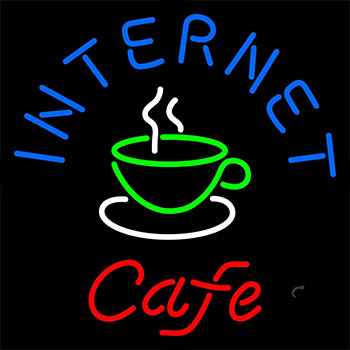 Internet Cafe Neon Sign