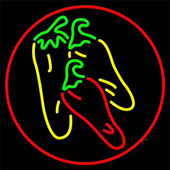 Chilis Logo Circle Neon Sign