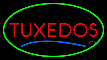 Tuxedos Blue Line Neon Sign