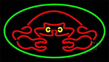 Crab Red Logo Neon Sign