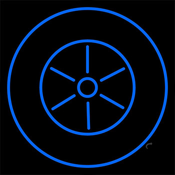 Tire Logo Neon Sign
