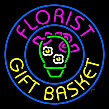 Florist Gifts Baskets Logo Neon Sign