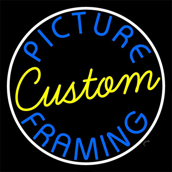 Custom Picture Framing Neon Sign